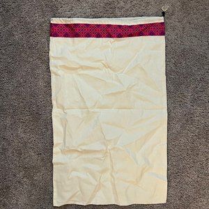 Tory Burch 17 X 27" Drawstring DUST BAG for Shoes/Handbags w Gold Logo Charm
